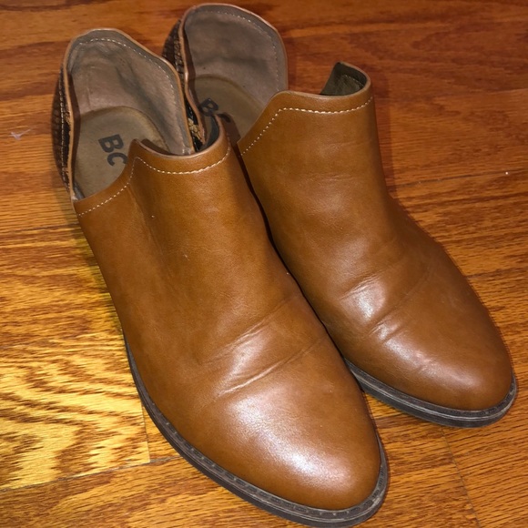 BC bootie in brown and snake look material sz 8 - Picture 1 of 5